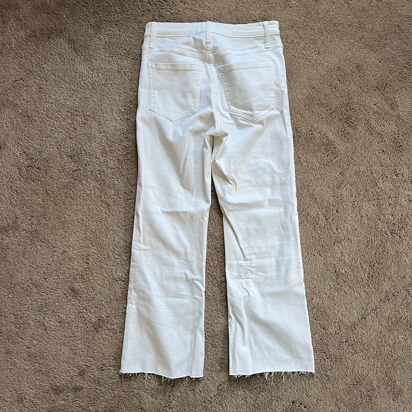 Discounted White Mid Rise Flare Jeans IukpVFQcu High Quaity