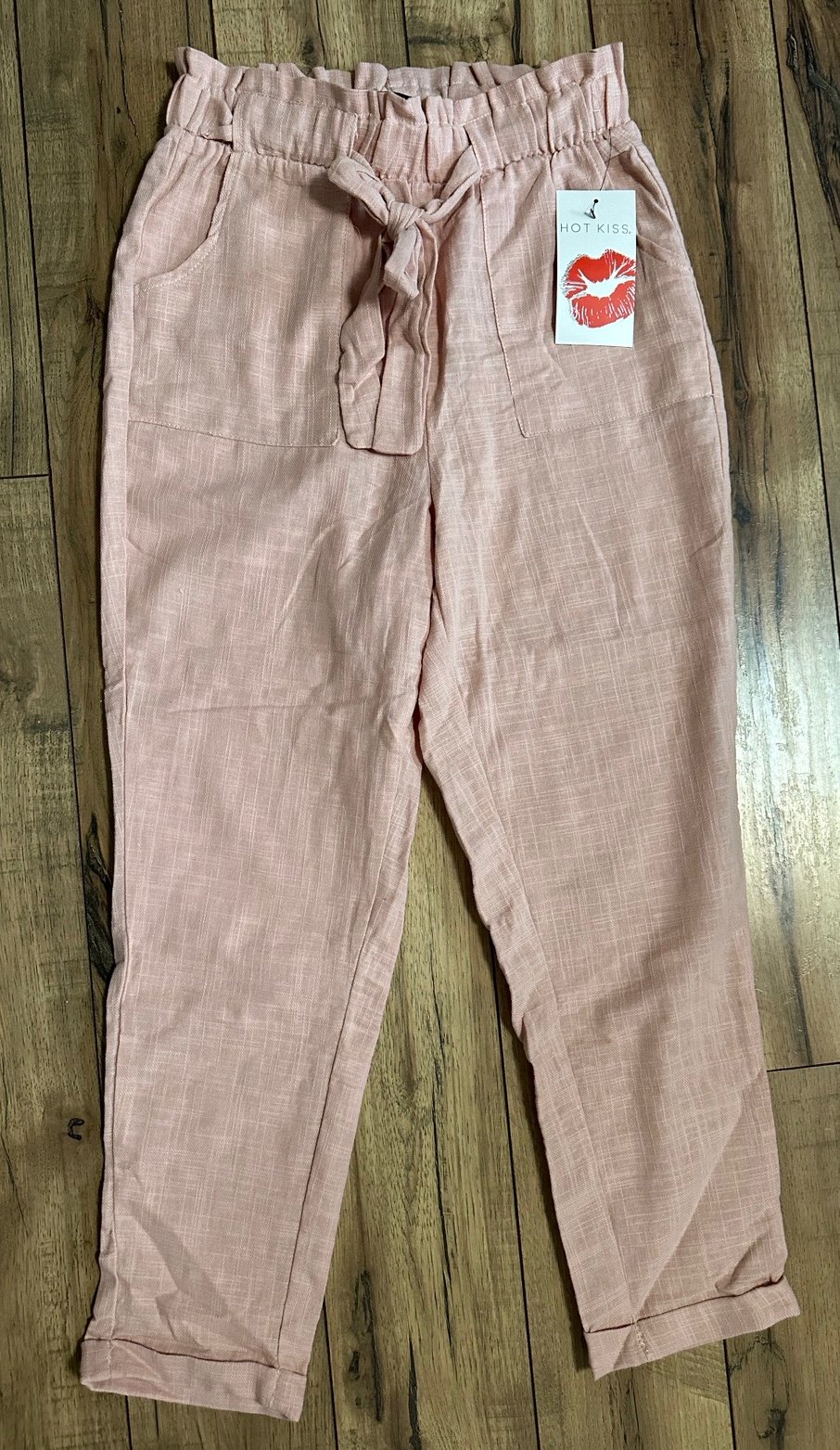 Wholesale price Women’s pink linen trouser pant small N