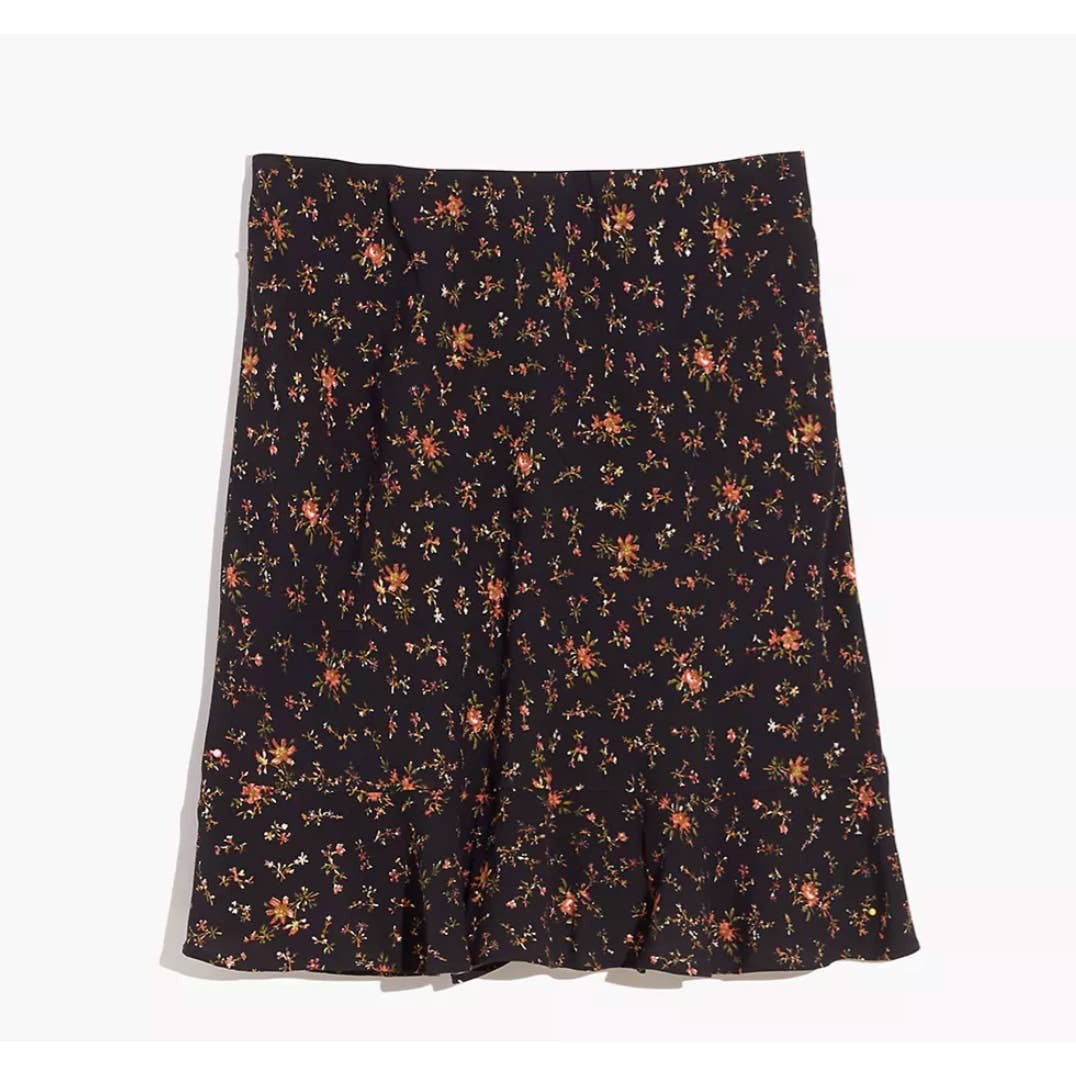cheapest place to buy  NWOT Madewell Flounce-Hem Mini Slip Skirt in Fresh Sprigs Size 0 LJaJv2Zfq High Quaity