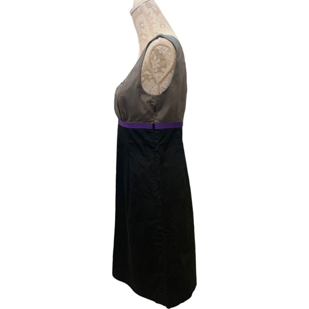 Stylish BODEN Dress Size 10R Black Color Block Sheath Sleeveless Knee Length Womens iqaMeEcdD Buying Cheap