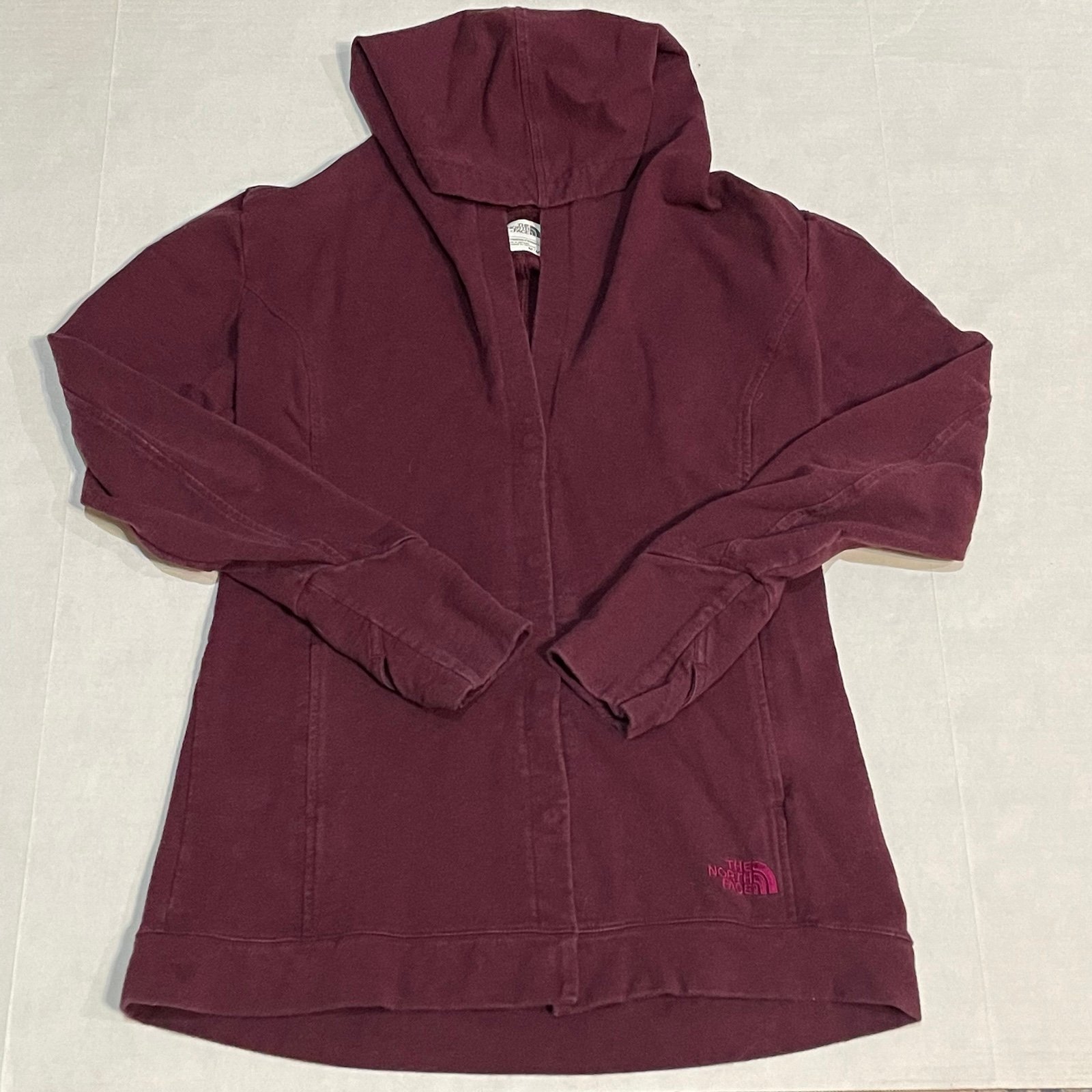 Comfortable The North Face Women´s Button Up Hoodie Jacket Sweater Maroon Size Med iRtROCUkx hot sale
