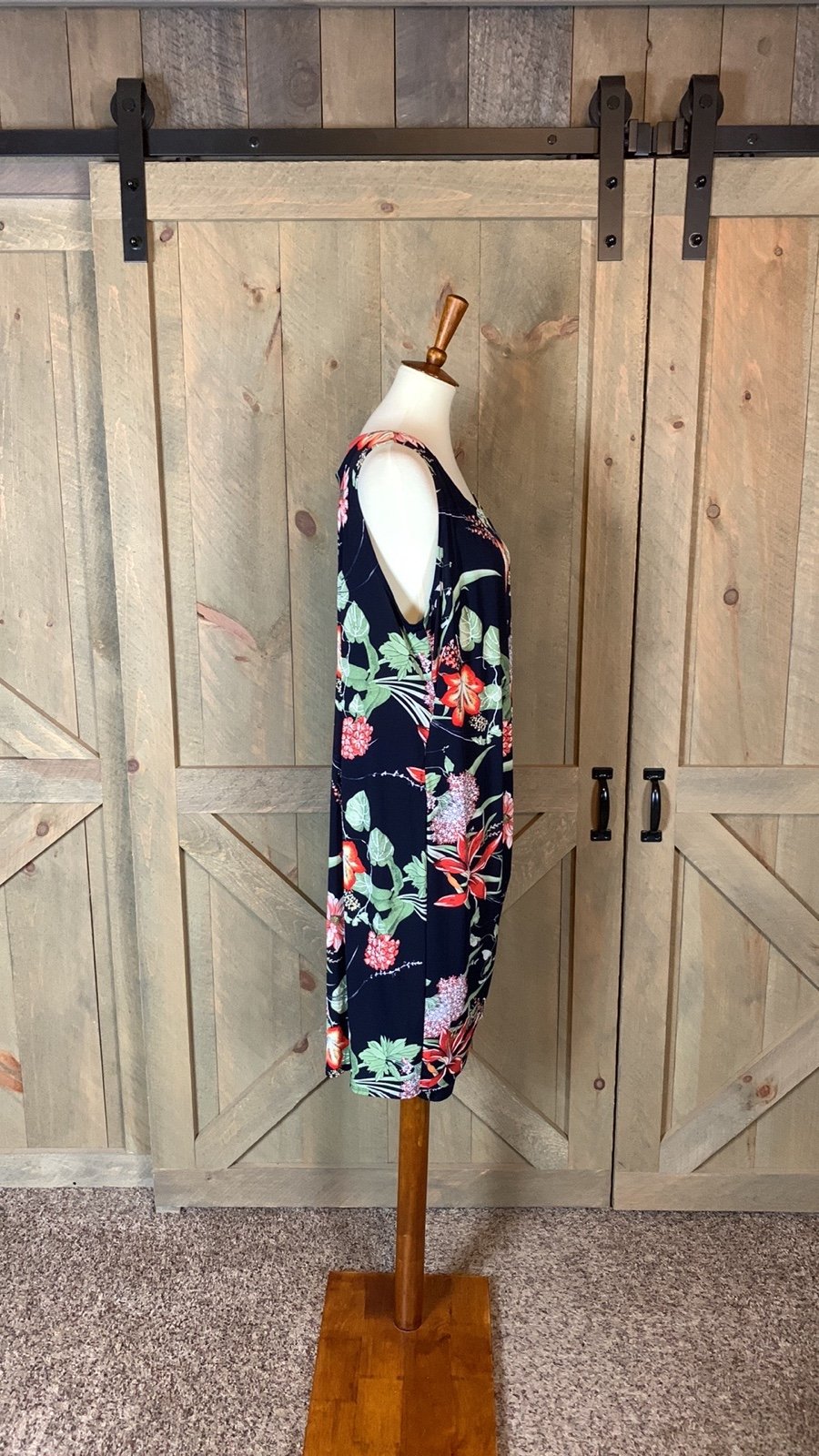 large selection Signature by Robbie Bee faux wrap dress with tropical print Size 2X KLMUOBIuL all for you