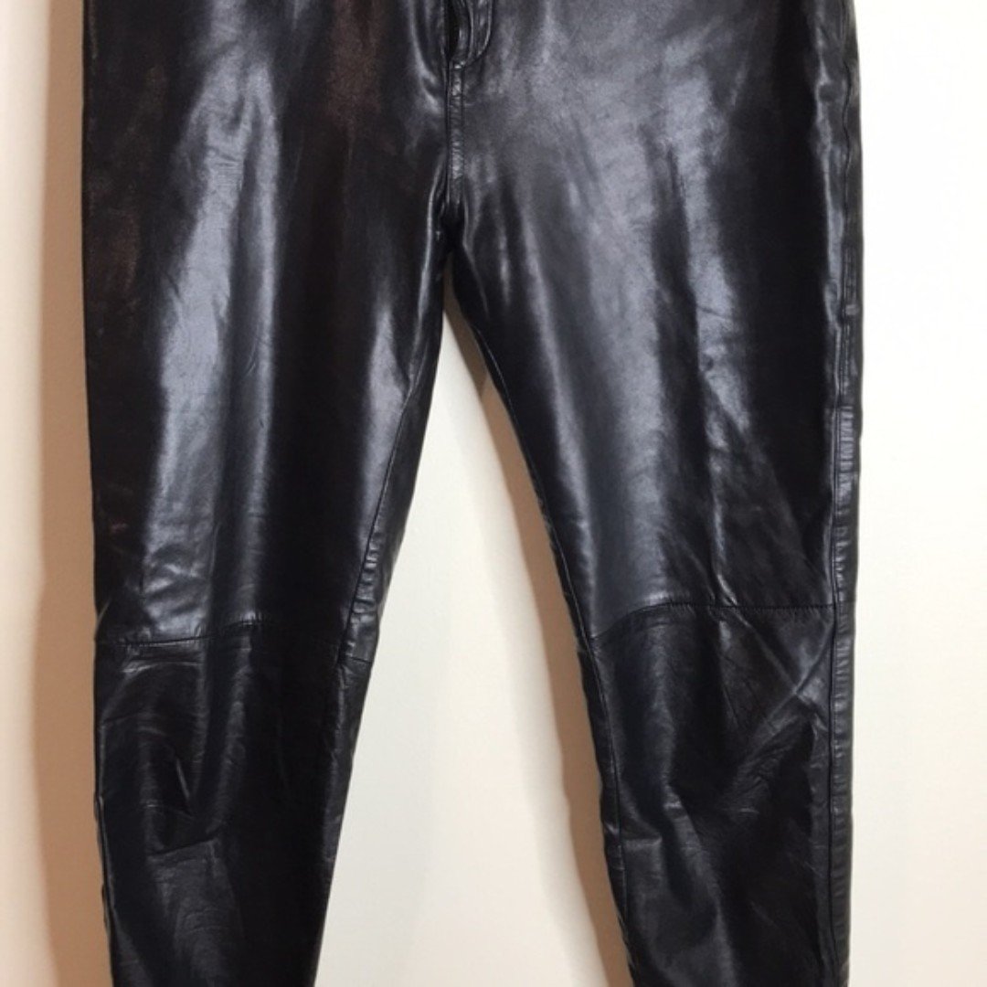 big discount Vintage genuine leather pants with silk lining ladies size 30 G4A34nqY9 Online Exclusive