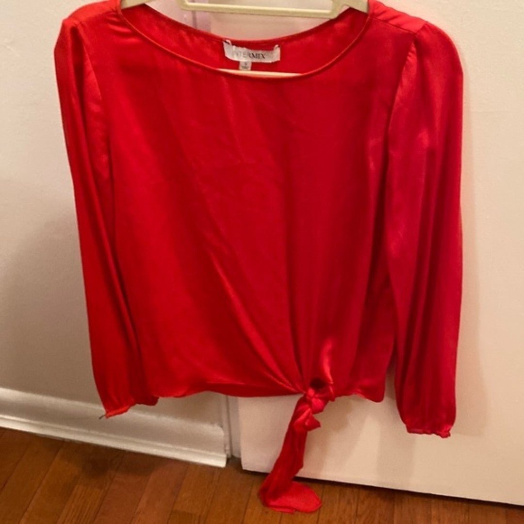 Amazing Intermix Red Blouse size S lIQ8x5o2b Fashion