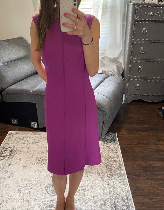 the Lowest price Rena Lange dress purple sleeveless 8 g