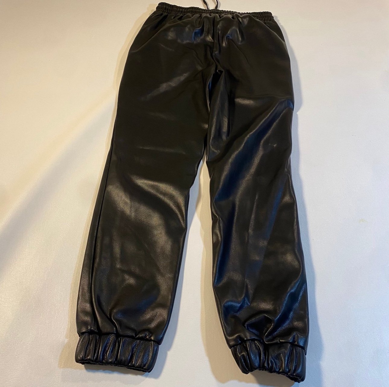 Custom NWT $90 Bishop + Young Size XS Black Iconic Vegan Leather Jogger l9fbvdaMn on sale
