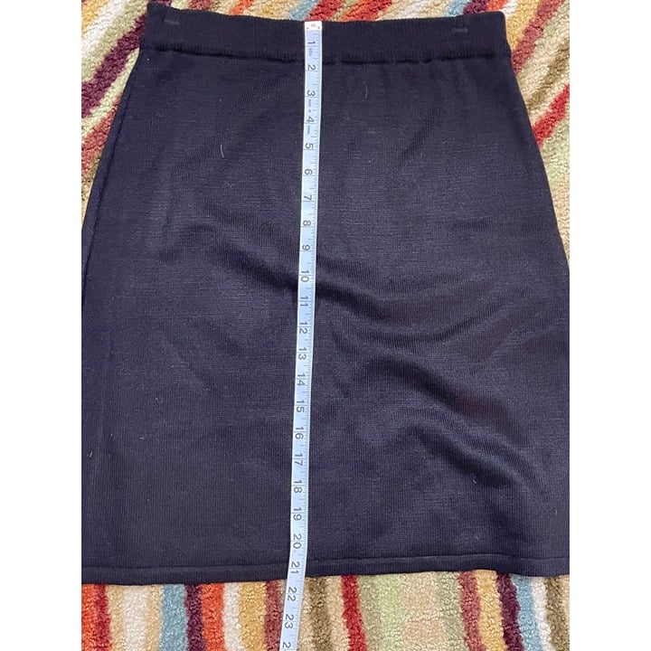 Exclusive Short Black Pull On Straight Pencil Sweater Skirt Sz M JUpFqishk Factory Price