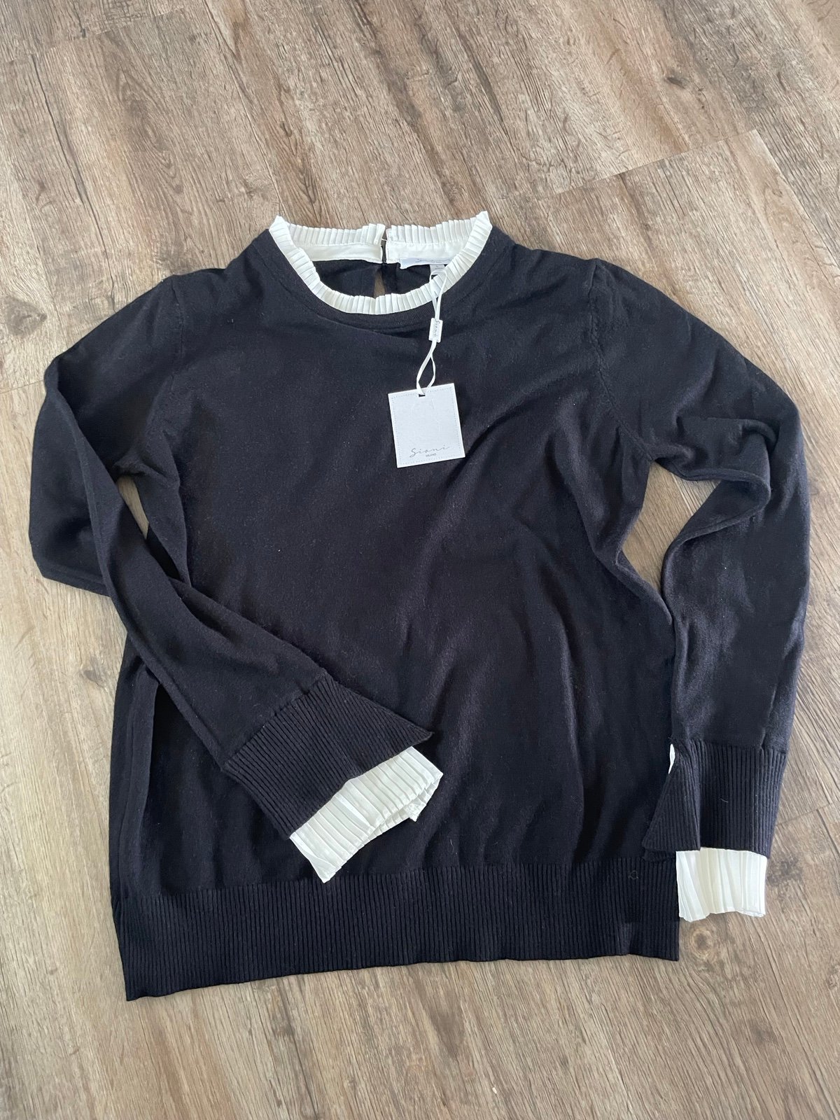 Stylish NWT Sioni Black Sweater itzrleA7p New Style