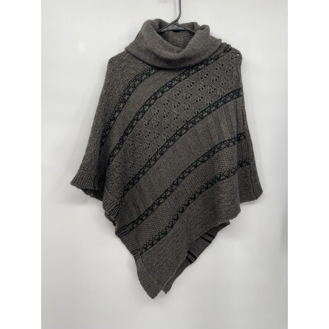 large selection Lineamaglia Wool Blend Sweater Poncho  
