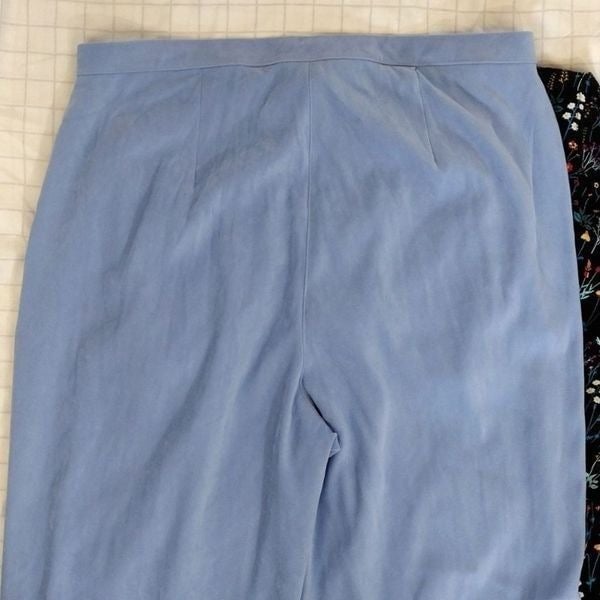 Promotions  Draper´s & Damon´s Baby Blue Velvet High Waist Dress Pants Size 14 GDEIDt306 Online Shop