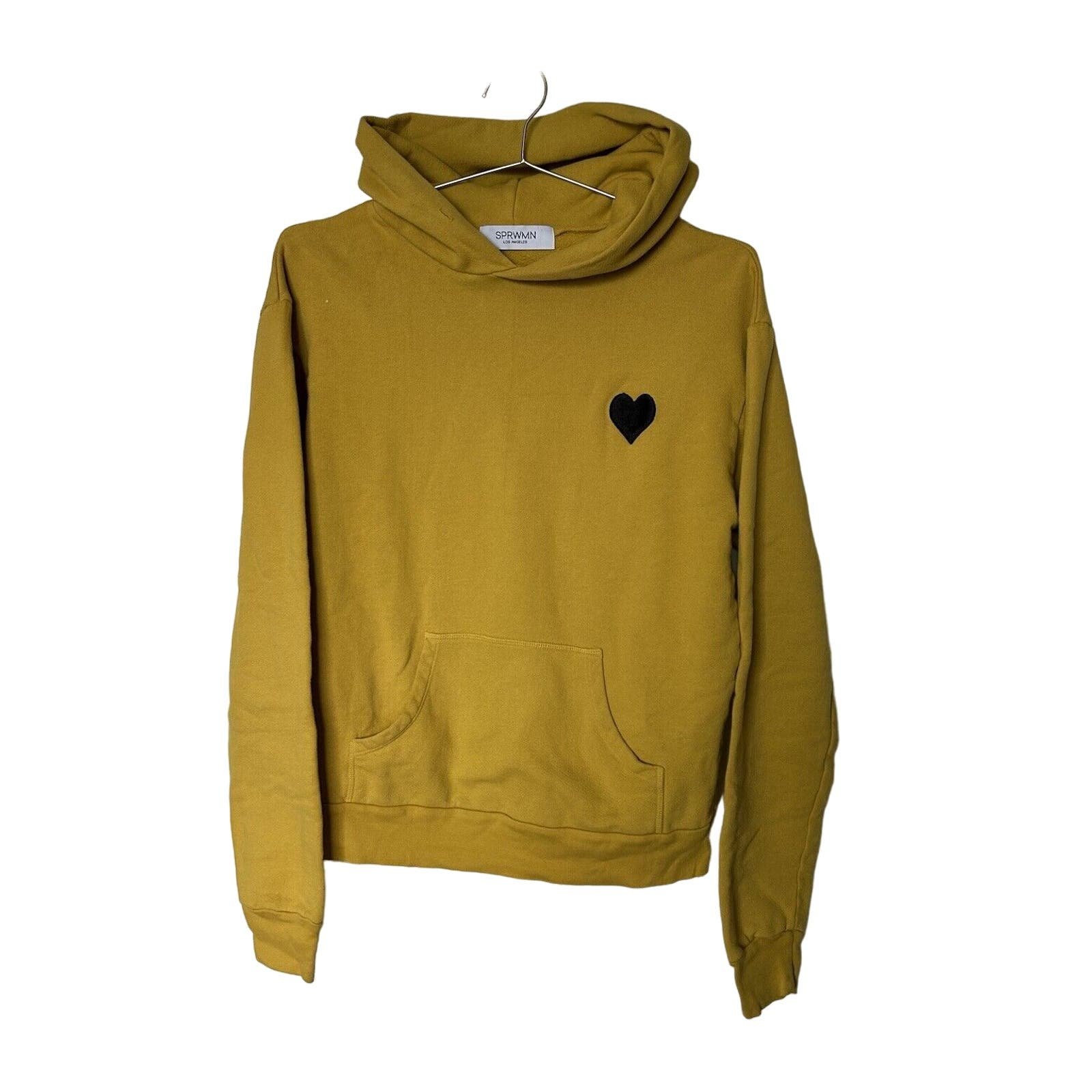 Exclusive SPRWMN Heart Script Hooded Sweatshirt Size S 