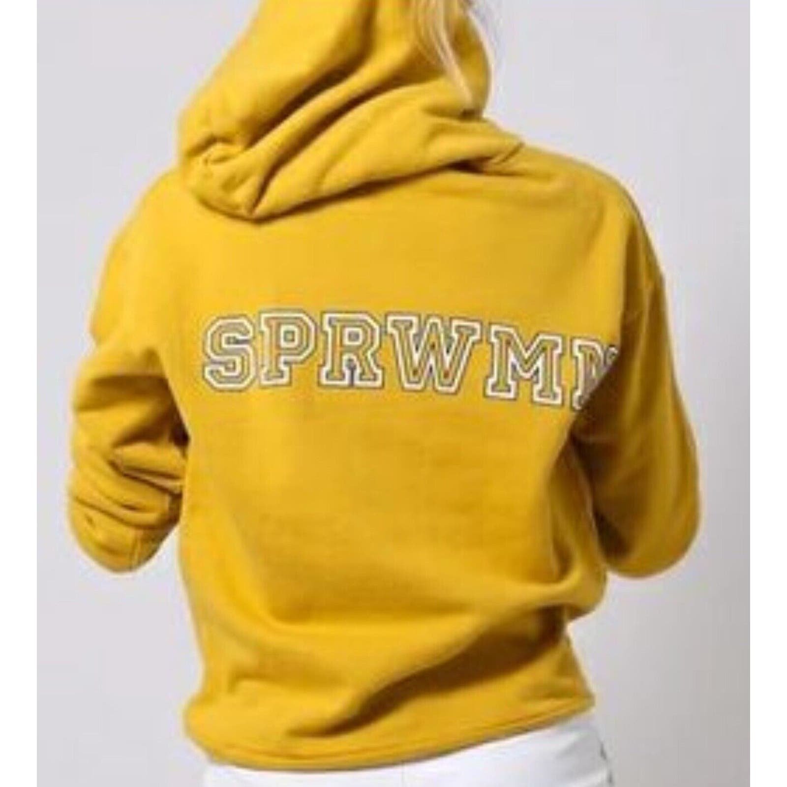 Exclusive SPRWMN Heart Script Hooded Sweatshirt Size S Superwoman Patch Cozy Los Angeles PMo0mRDcn Hot Sale