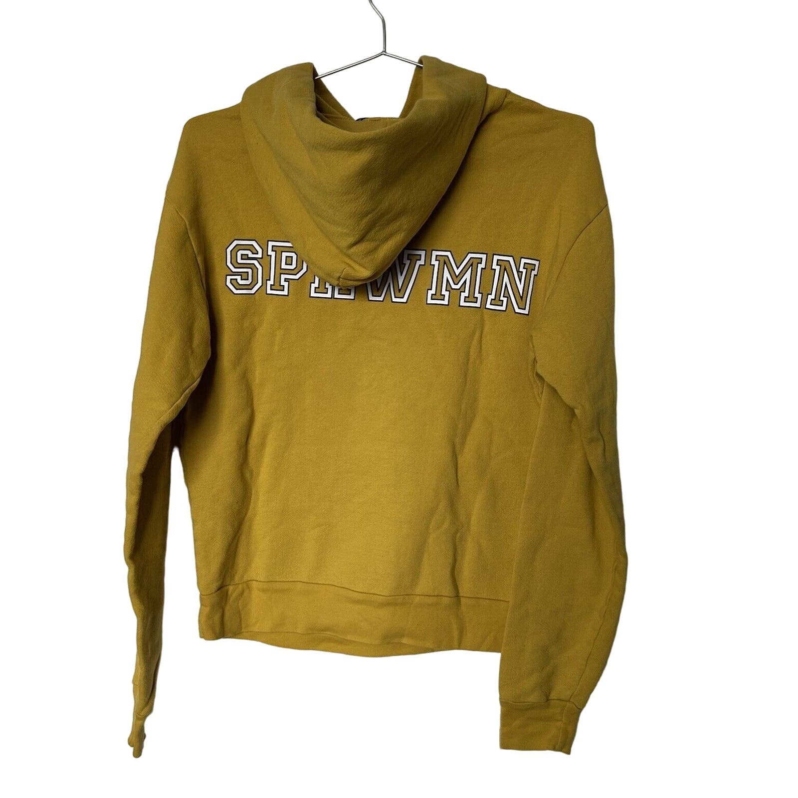 Exclusive SPRWMN Heart Script Hooded Sweatshirt Size S Superwoman Patch Cozy Los Angeles PMo0mRDcn Hot Sale