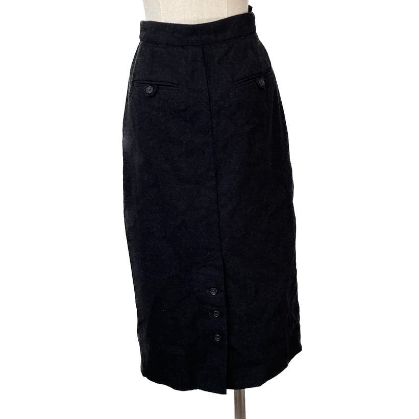 save up to 70% Vintage Giorgio Sant Angelo 100% wool button front pleated pencil skirt size XS fVA9kjJzv Discount