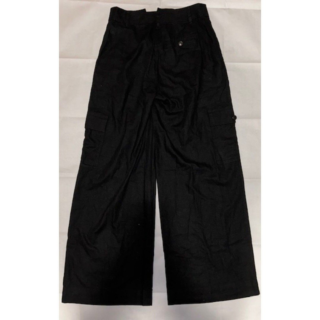 cheapest place to buy  (Sz. 00)- NWT Madewell Wide-Leg Cargo Pants in Linen-Blend in Black o2prUPvyk Zero Profit 