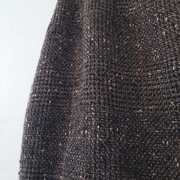 Custom Ann Taylor Petites Wool Blend Tweed Mini Pencil Skirt Brown 2P l4nN95XDl Great