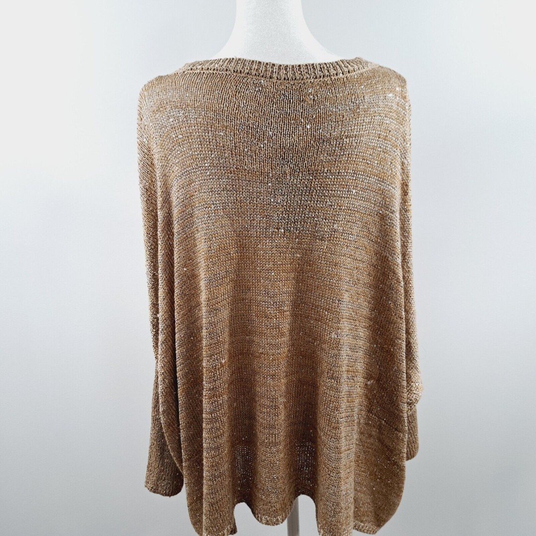 Popular Cremieux Oatmeal Sparkly Sequin Womens Sweater Dolman Sleeve Oversized Sz Small P04yctig9 all for you