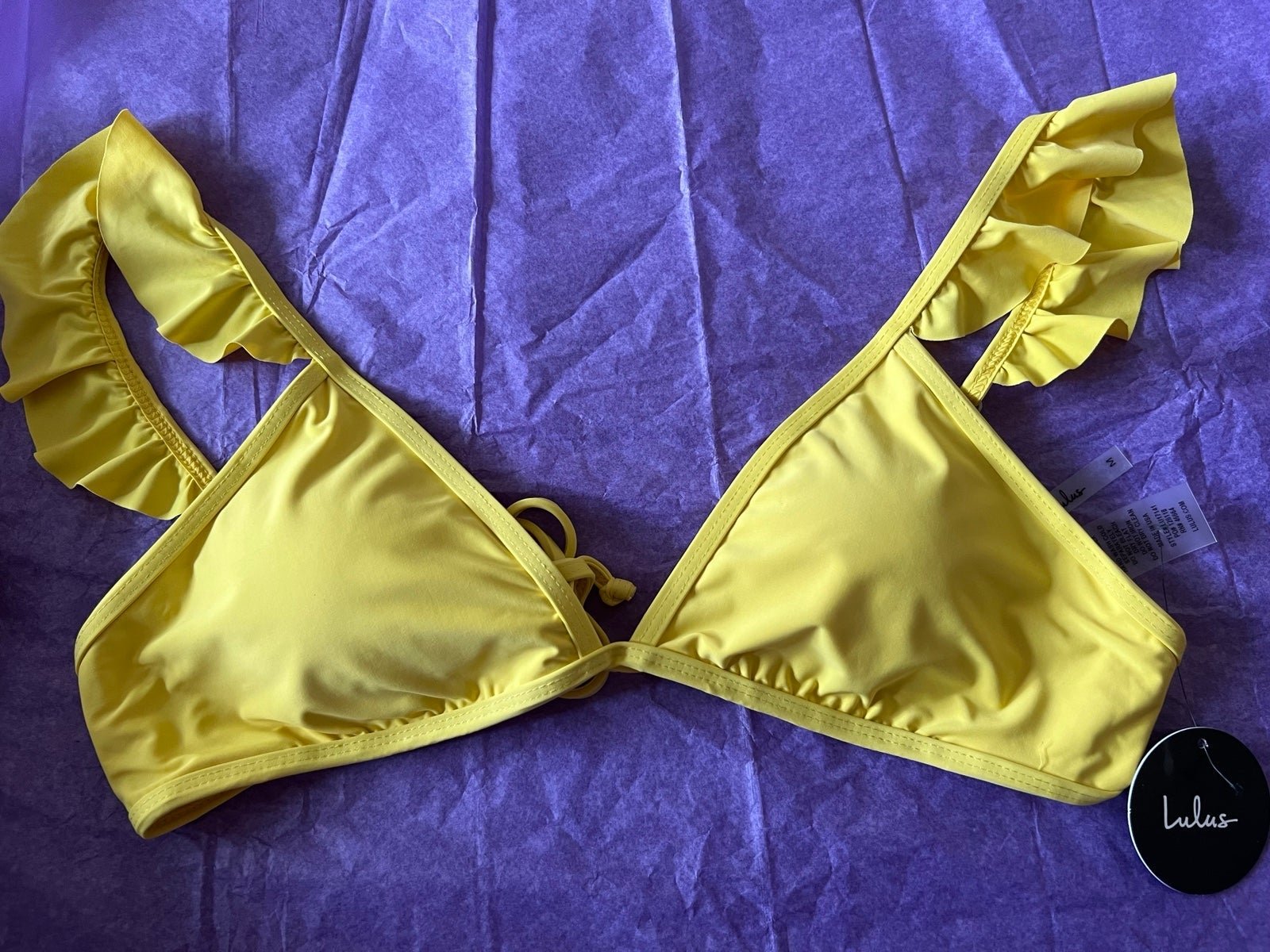 Stylish NWT Lulus Vibrant Yellow Bikini Top mzpUZ76Mb Buying Cheap