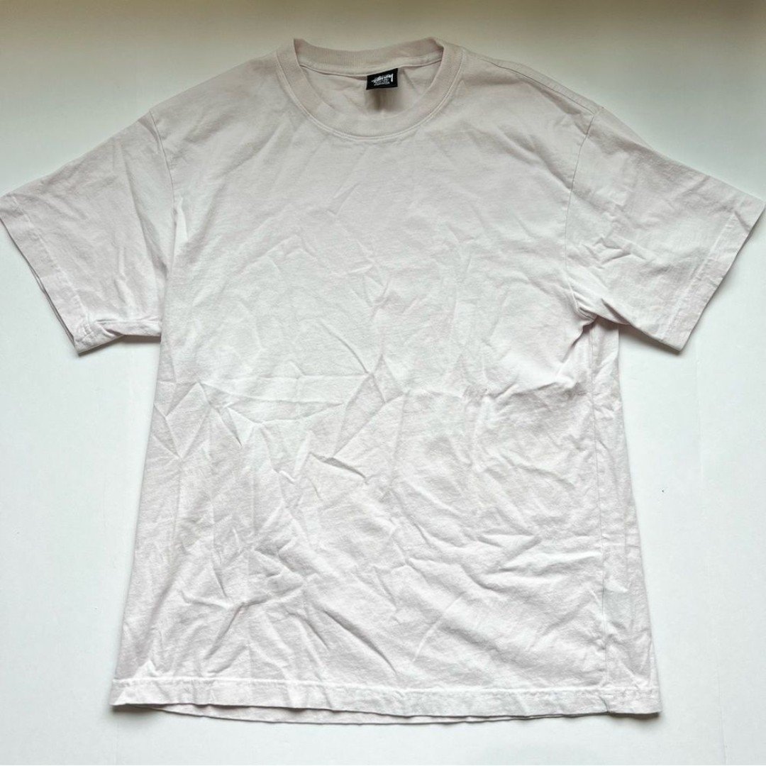 Classic Stussy Big & Meaty Pigment Dyed Tee in Blush Si