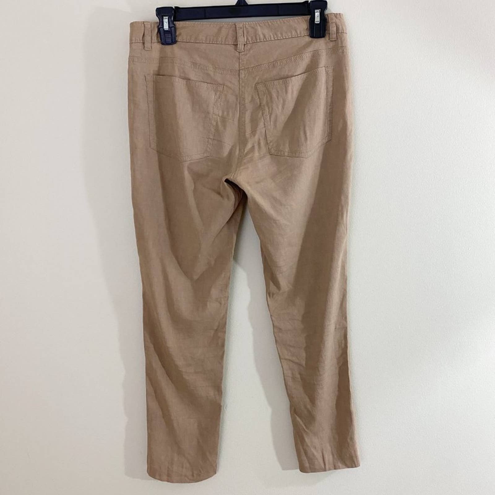 Elegant Theory Khaki Tan Linen Blend Skinny Pants Women´s Size 4 EUC Pockets No Stretch gbjHcpQge Counter Genuine 