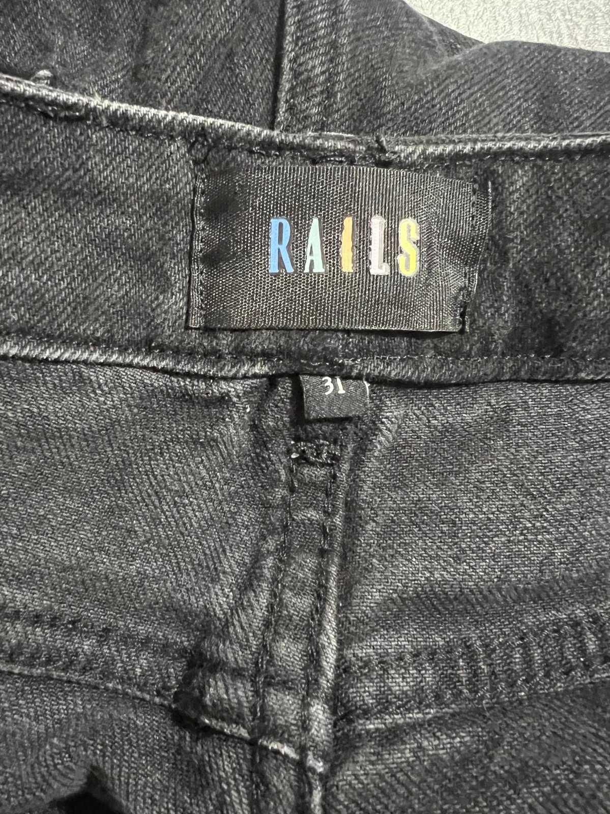 Authentic Rails Womens The Sunset Jeans 31 Tarmac Stretch High Rise Slim Flare Denim nepfK5SAl for sale