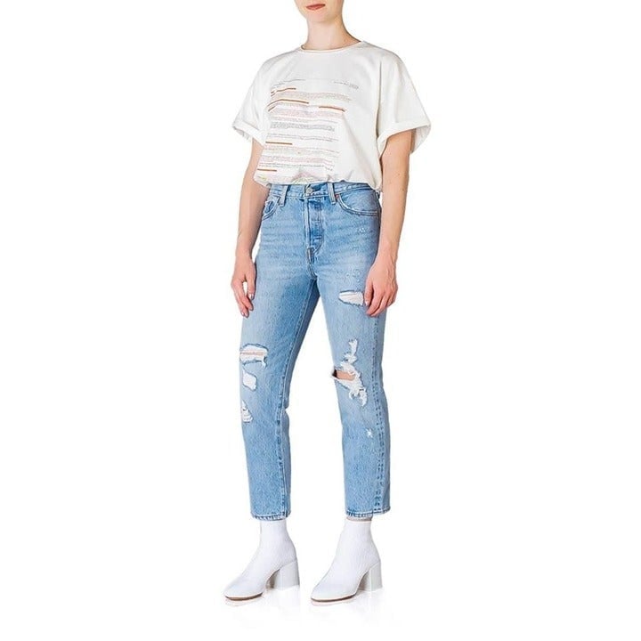 good price Levi´s 501 Original Distressed Straight Leg Jeans Sz 28x30 KJeh3Dx7X best sale