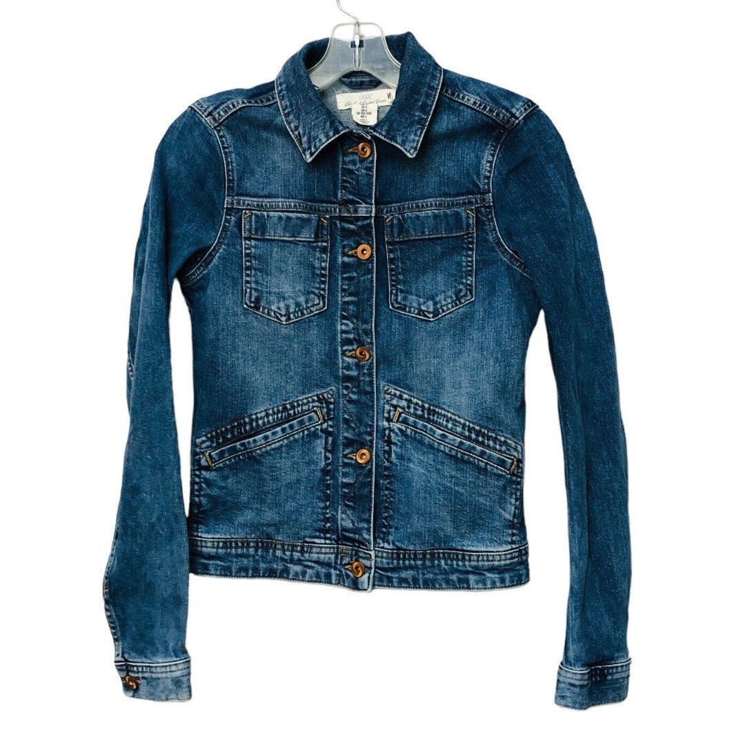 Special offer  H&M LOGG Denim Jean Jacket Size US 4 Medium Wash Button Down Women´s hekEL3uZN Cool