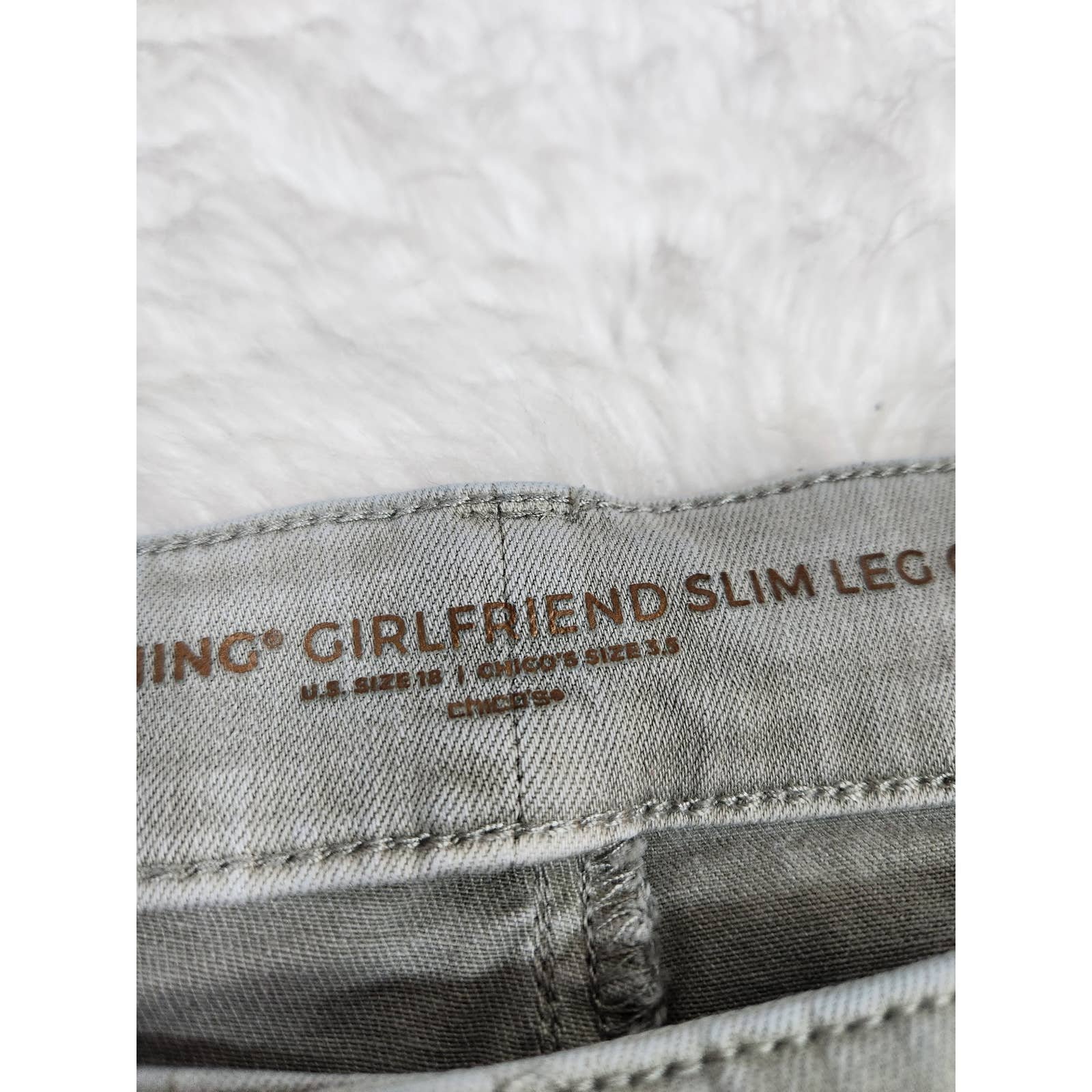 Personality Chico´s Womens Jeans So Slimming Girlfriend Slim Leg Crop Hi-Rise Gray Wash 18 oWMCApMIX Store Online