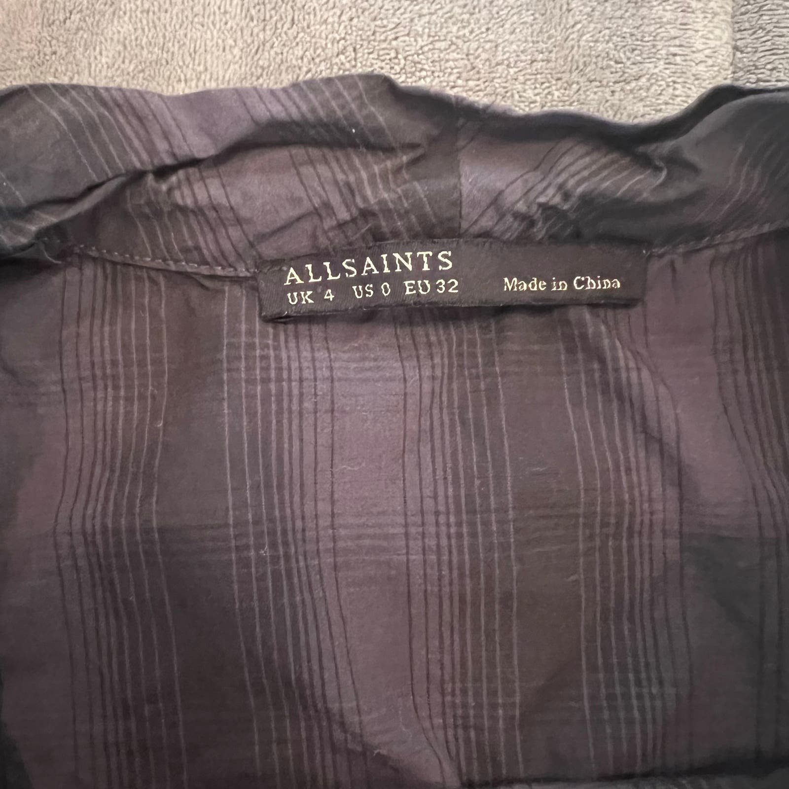 High quality All Saints Liebe Check Wrap Dress Size 0 Women´s HbguGFq2j Cheap