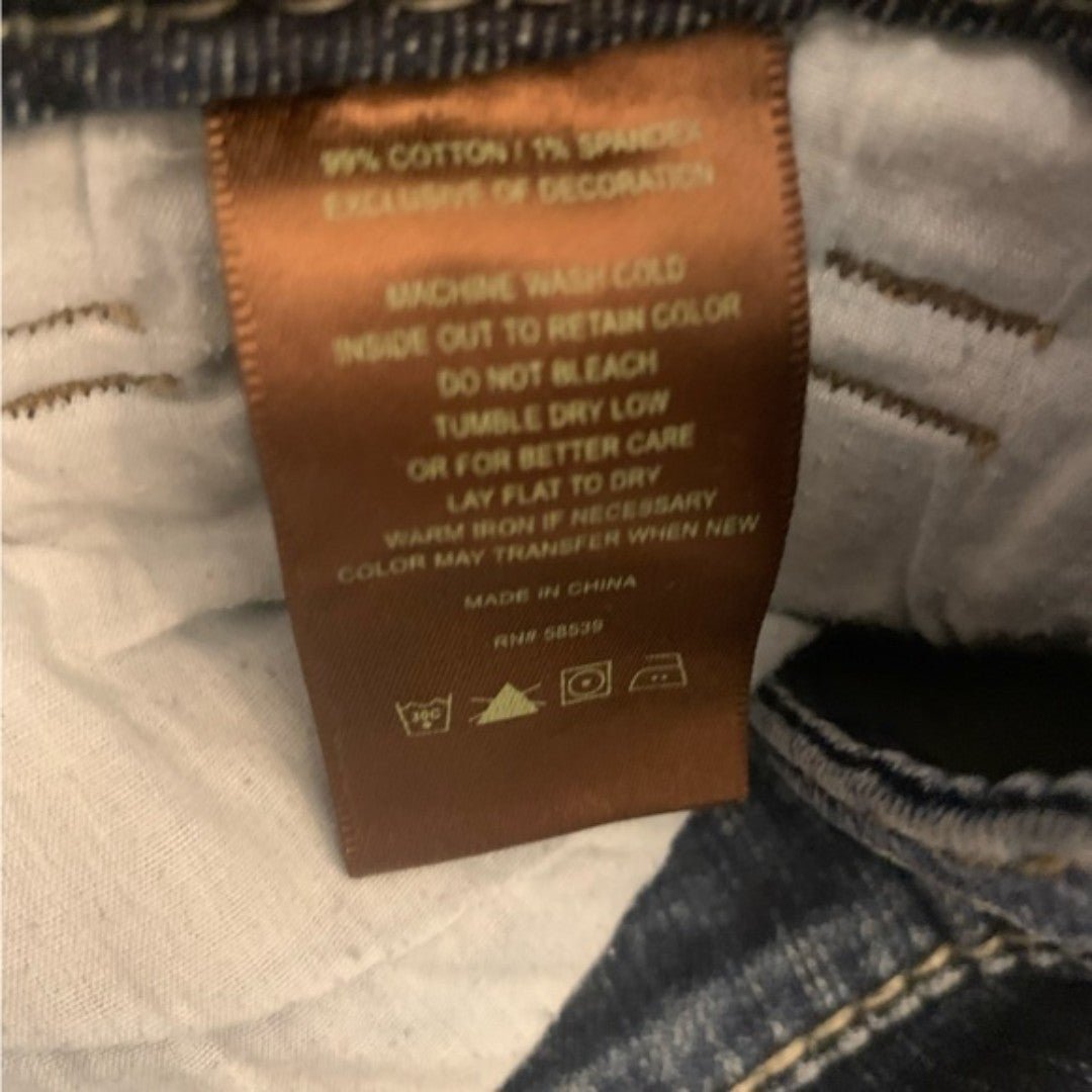 good price Kut from the Kloth Distressed super low jeans Size 14 o4p3Eu4g2 for sale