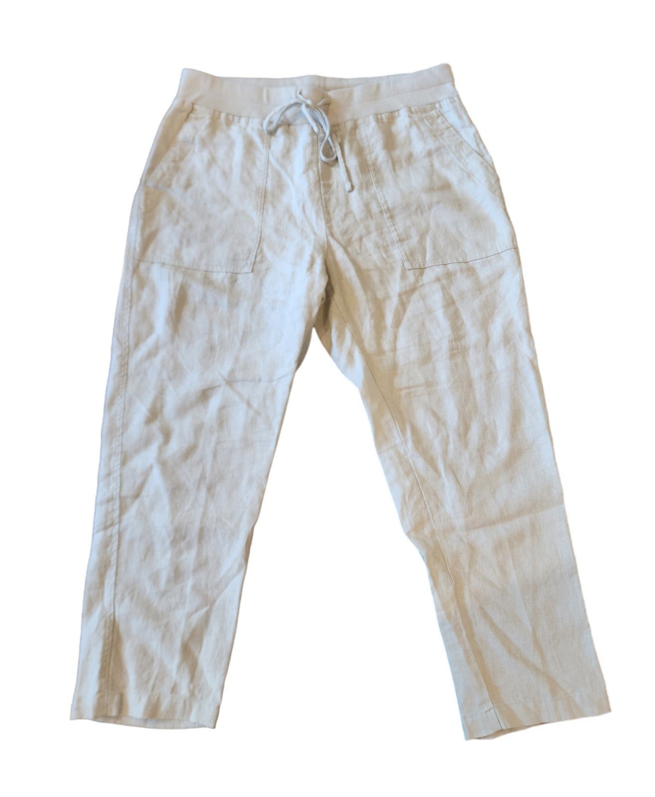 good price James Perse 100% Linen Lightweight Tan Drawstring Waist Pants Women´s Size 3 p6lqIyQ1C Outlet Store