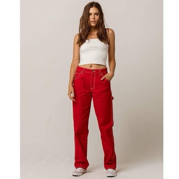 where to buy  NWOT Dickies Red Relaxed Fit Carpenter Pa
