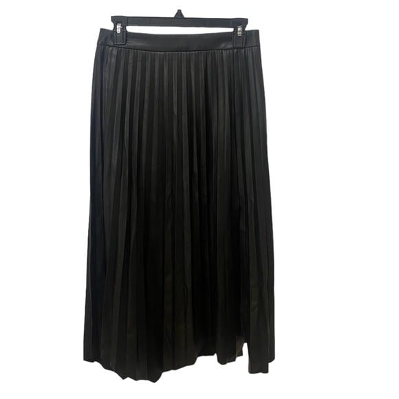 large selection New Elie Tahari Faux Leather Pleated Skirt Size 6 kT2GbtDvz Cool