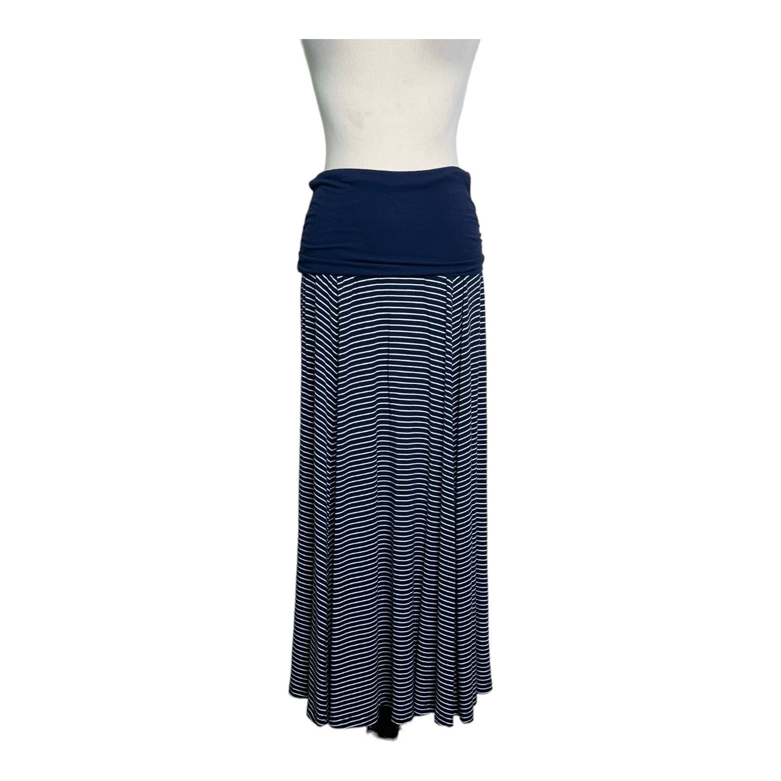 reasonable price Gap blue striped pull on maxi skirt size XS LOxyOW32g Factory Price