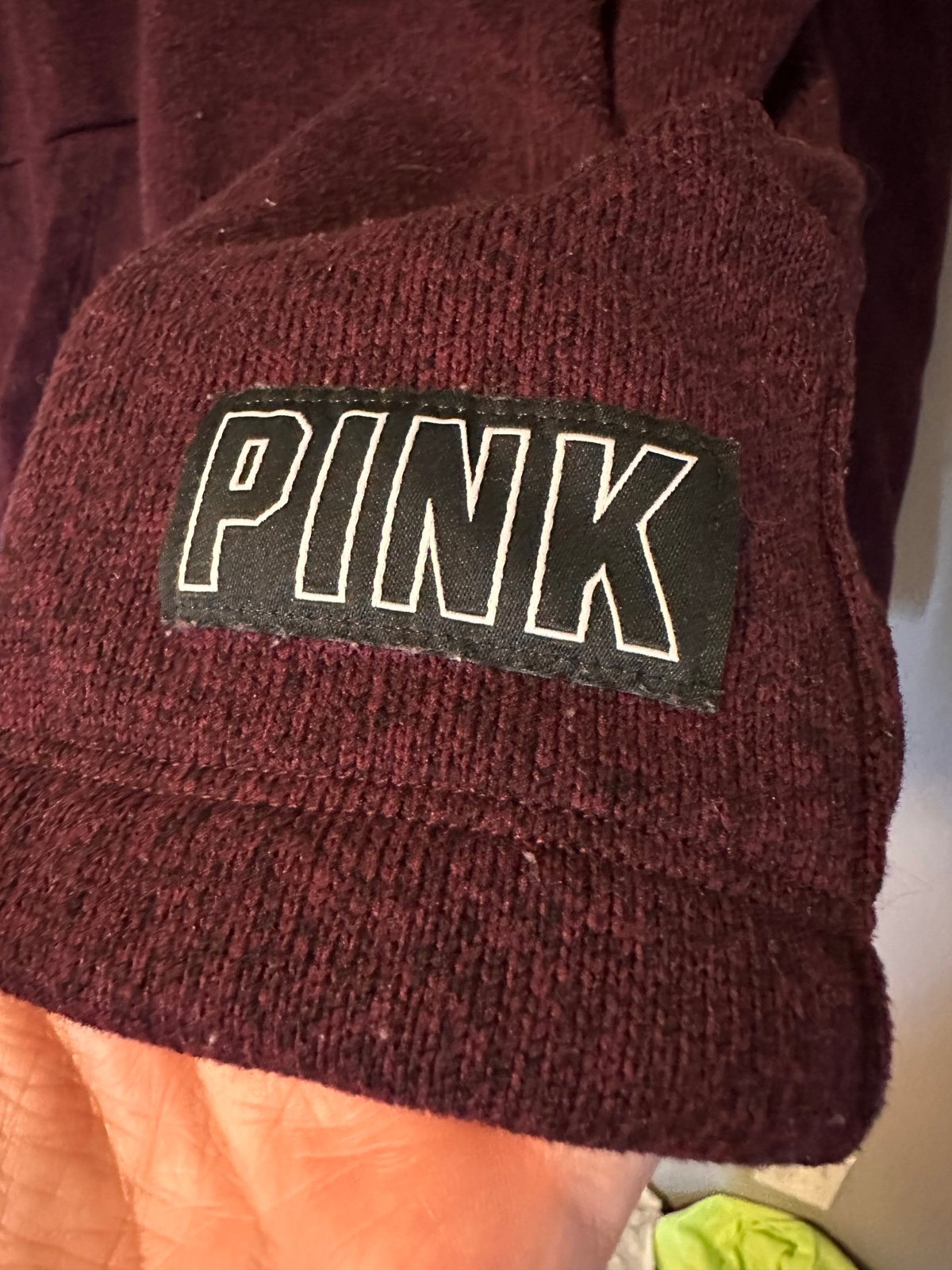 Great Pink Victoria’s Secret  maroon 1/4 zip up sweatshirt size small onDAb0oEp Cool