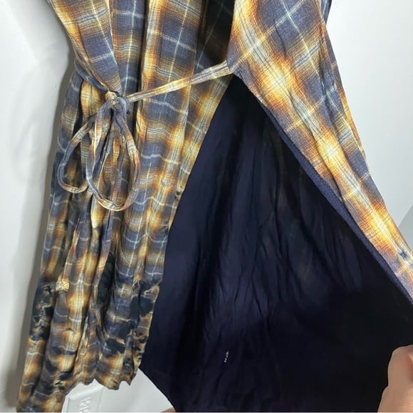 Authentic Anthropologie Tina Jo tie dye plaid wrap around dress size medium ppWxTKo7z Zero Profit 