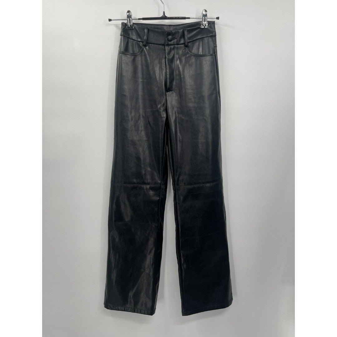 Special offer  SHEIN Faux Leather Pants Black Womens Size XXS fwsbKnPtw outlet online shop