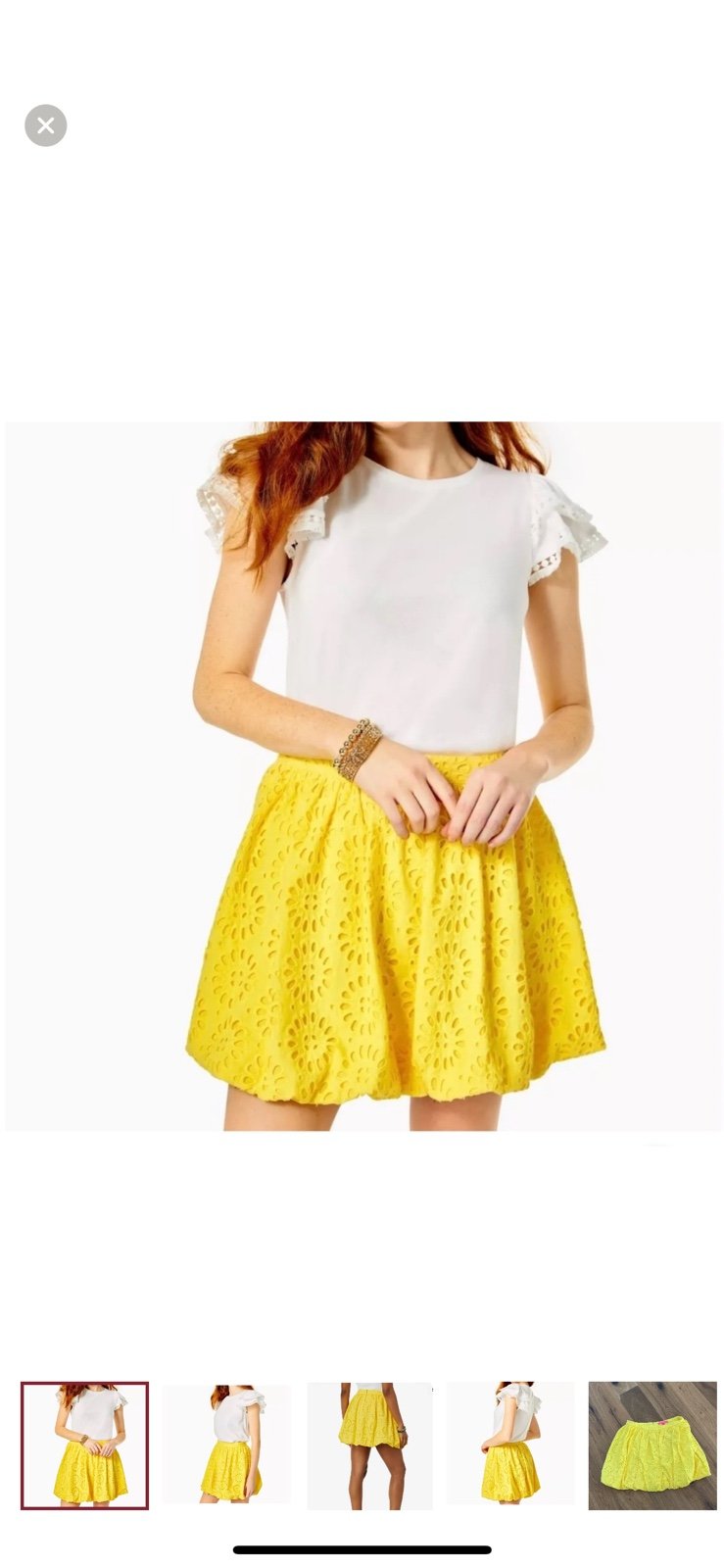 Simple Leah Eyelet Skirt Size 6 LLAWj3rVa Low Price