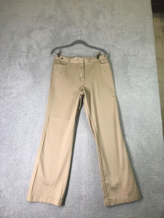Affordable J.Jill Women Khaki Pants Tan Fit Stretch 8 Flat Front Below Waist NWT KgXgupq5U Outlet Store