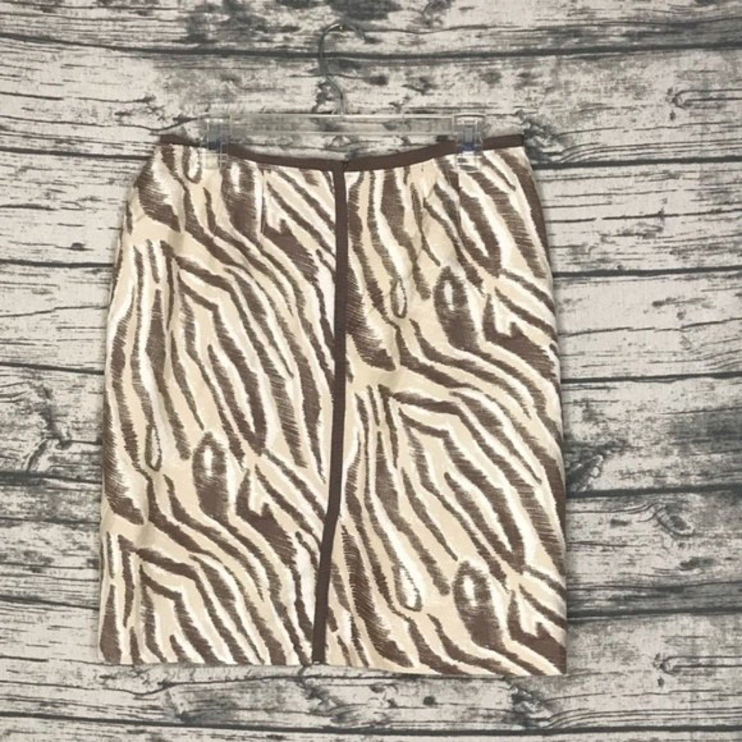 Cheap Ann Taylor LOFT Animal Print Zebra Skirt Size 12 G0fMhICcw Great