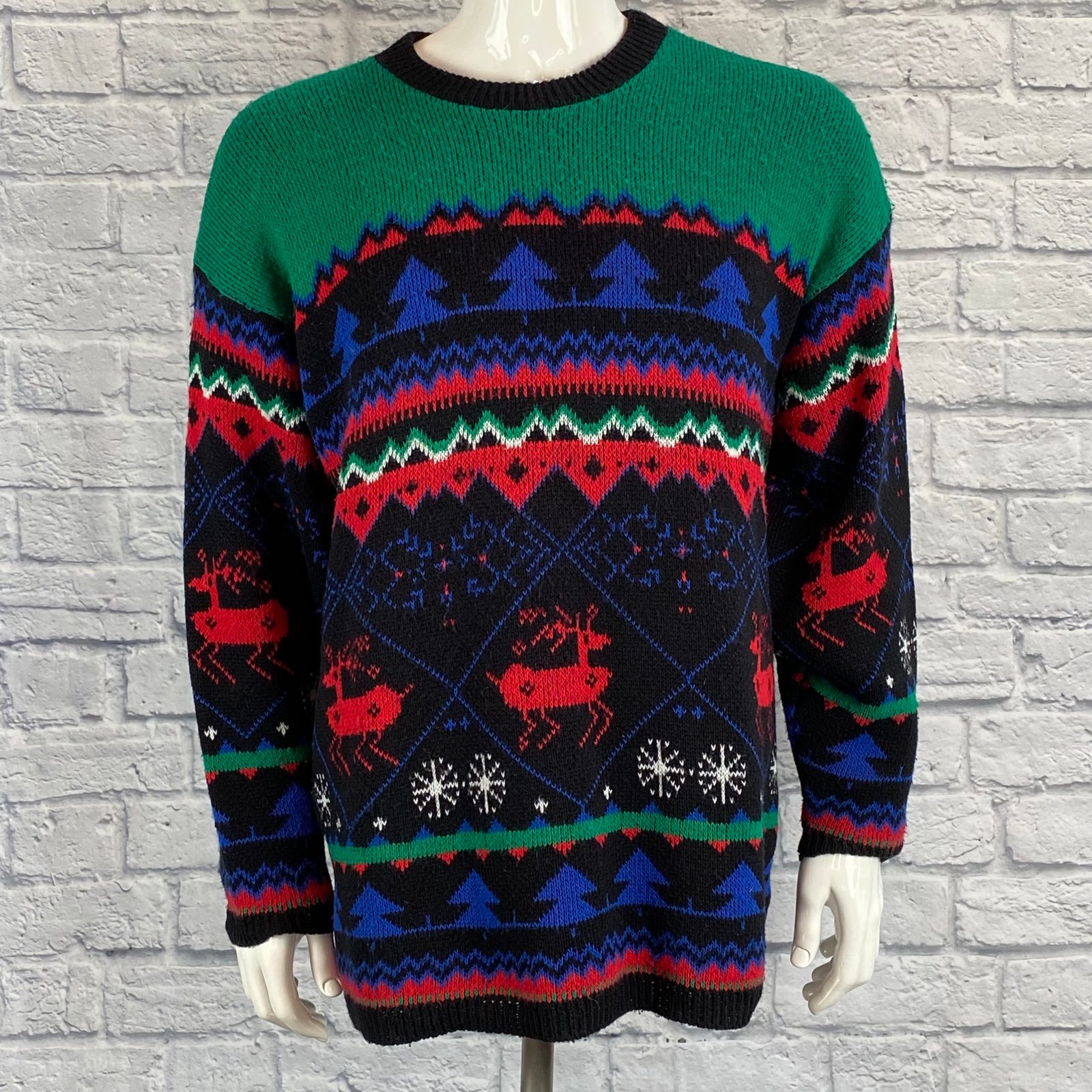 Fashion Vintage 1980s Cuddle Knits Christmas Sweater nZ
