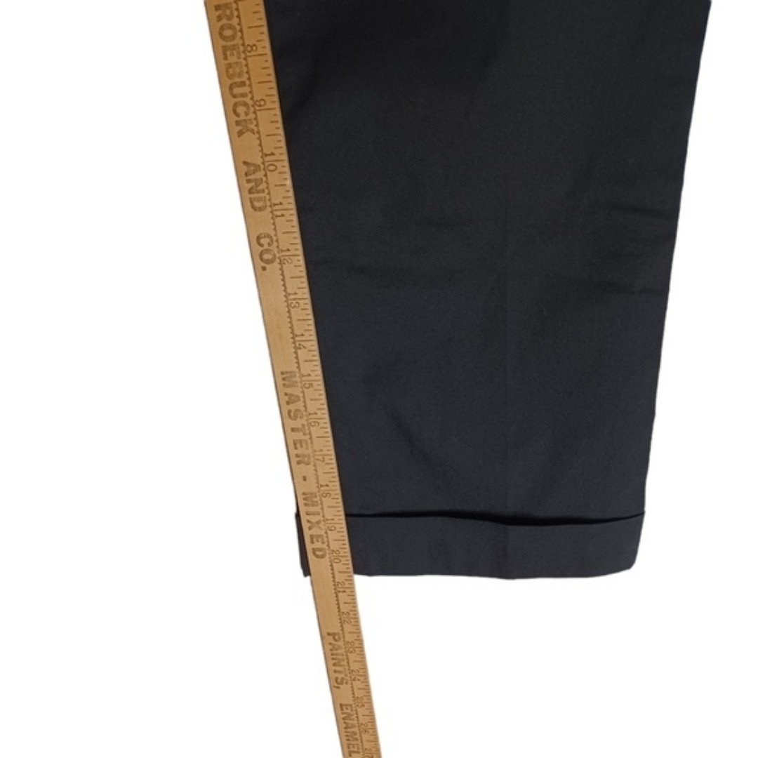 Elegant APOSTROPHE PETITE Black Zipper Hook Clasp Folded Cuff Trouser Pants 4P PmYg6CBZk for sale