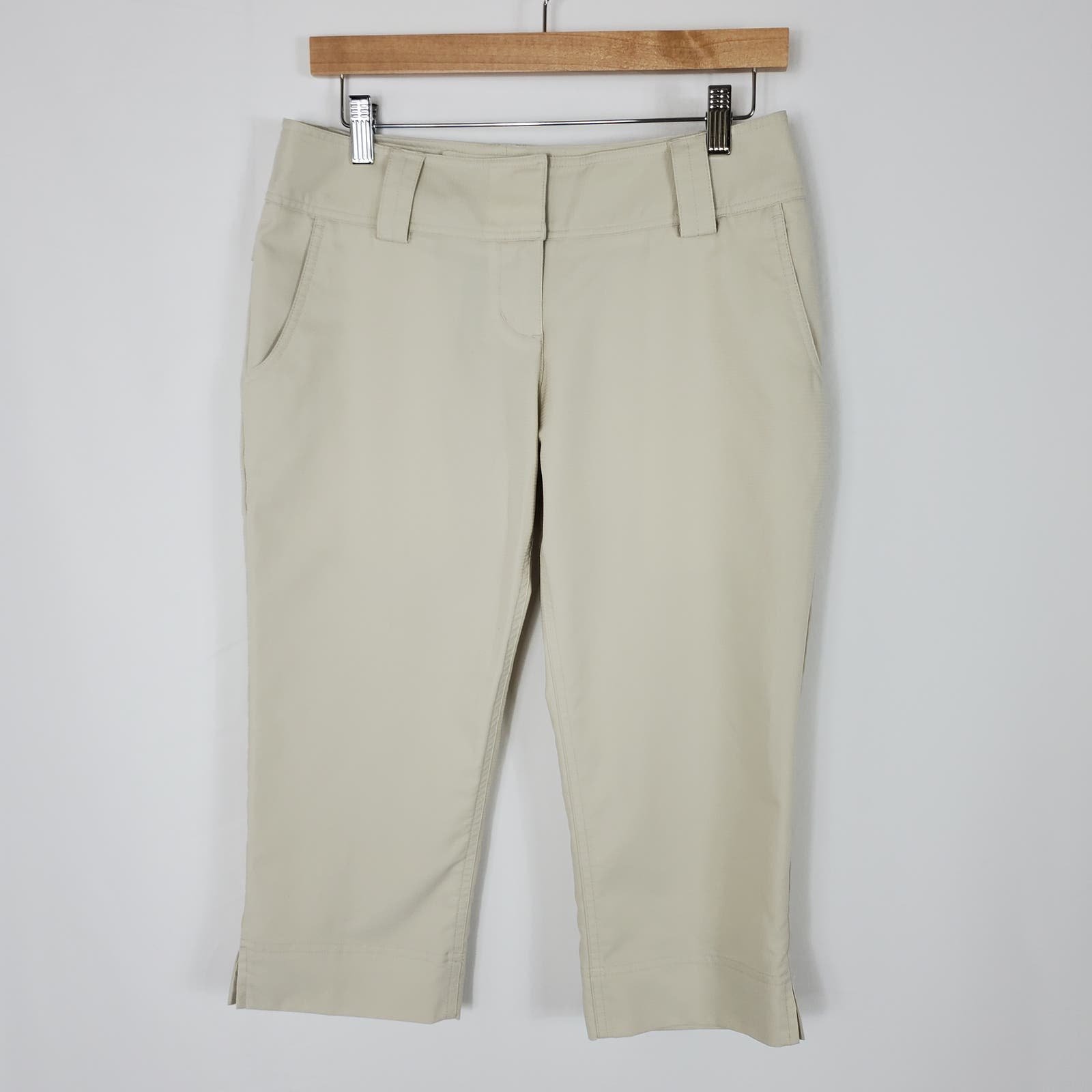 big discount Adidas ClimaCool Cream Athletic Golf Cropped Capri Pants Women´s Size 2 HoggYTcvQ Store Online