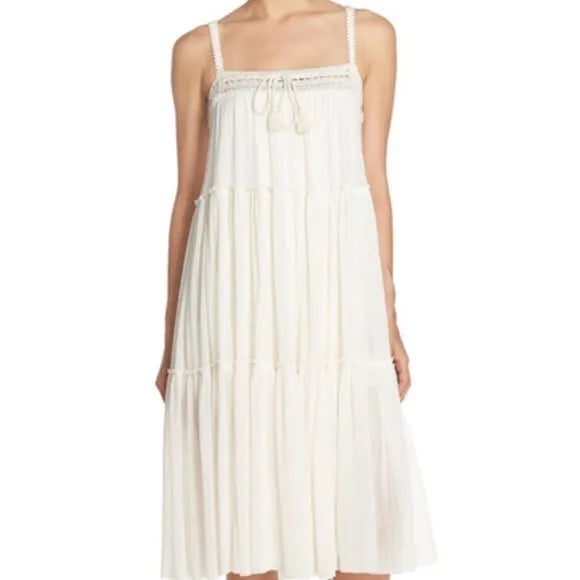 Stylish NWT Robin Piccone White Mesh Dress Small KMhNIBI5T all for you