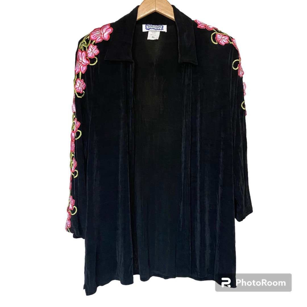the Lowest price Kokomo Slingy Black Floral Open Front 