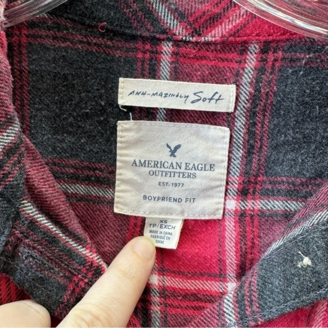 Authentic American Eagle boyfrient fit ahh-mazingly soft plaid flannel shirt women´s xs KyWkgiuh6 Counter Genuine 