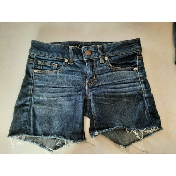 save up to 70% American Eagle Shorts Cut Off Dark Wash 