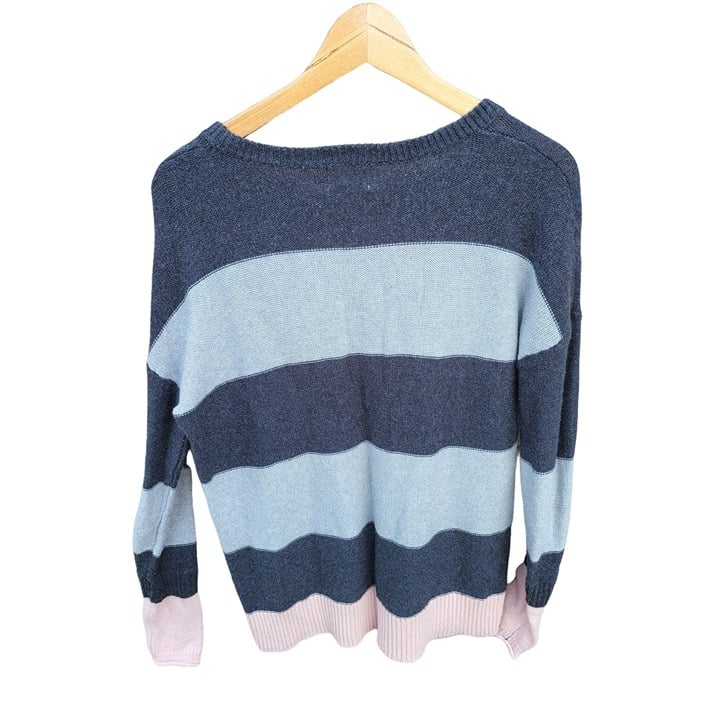 the Lowest price Caslon Sweater Small Womens Color Block Long Sleeve Crew Neck Grey Pink OoiMQmuYQ Low Price