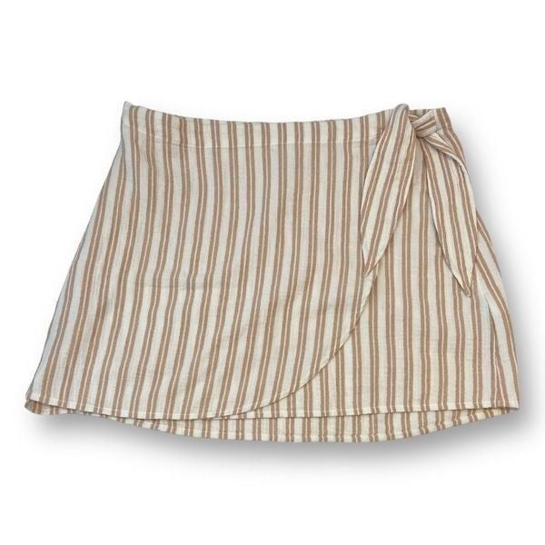 Buy Madewell Heidi Striped Tie Mini Skirt Size Large kM