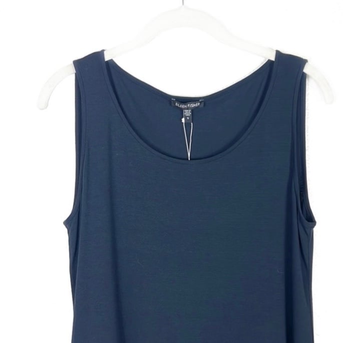 The Best Seller NEW Eileen Fisher Scoop Neck Tunic Tank S H4H8YGBiA Cheap